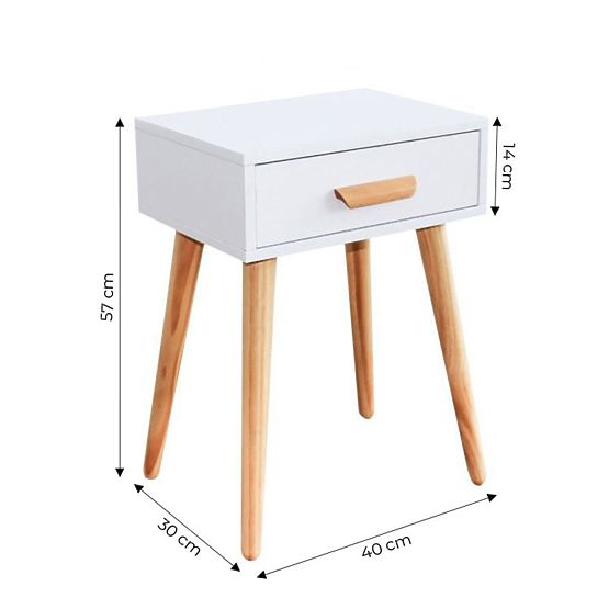 Nočný stolík so šuplíkom LANA