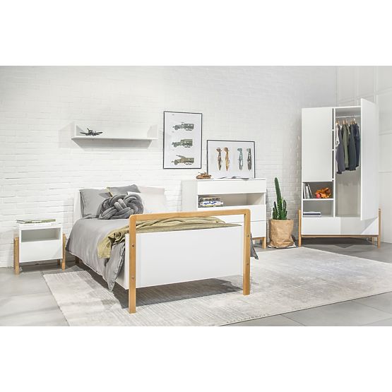 Nočný stolík Viktor - biely