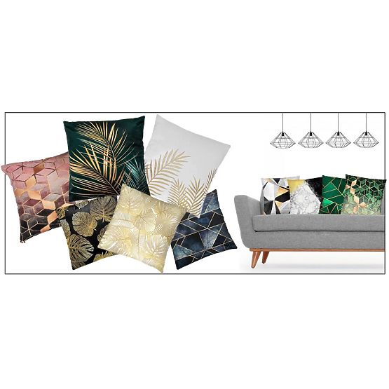 Obliečka na vankúš 3D - mramor