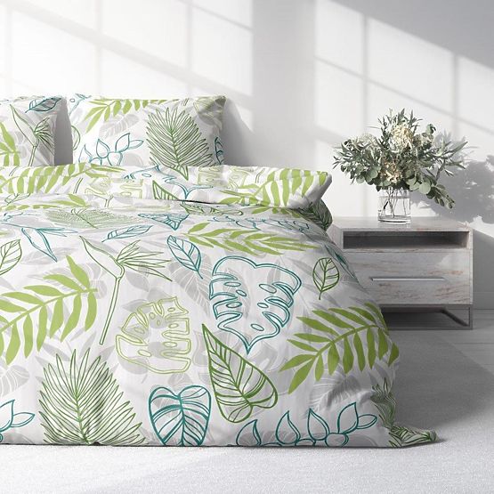 Obliečky z mikrovlákna Listy 140x200cm + 70x90cm