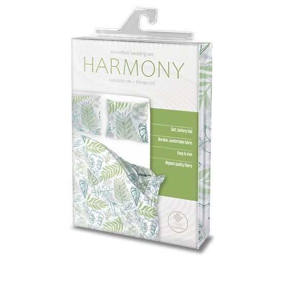 Obliečky z mikrovlákna Listy 140x200cm + 70x90cm