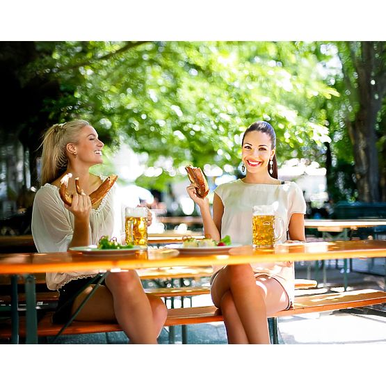 Oceľovo-drevená sada LAGER: stôl + 2 lavice 220 cm