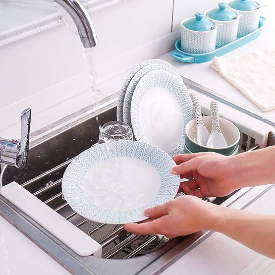 Odkvapkávač sušička na zeleninu ORDOS biely na drez