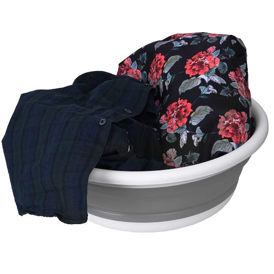 Okrúhla misa 37 cm bielo-sivá ELBA COMPACT 9 litrov