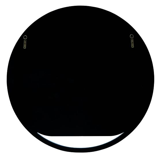 Okrúhle závesné zrkadlo Zelia, tlmená modrá, lesklé