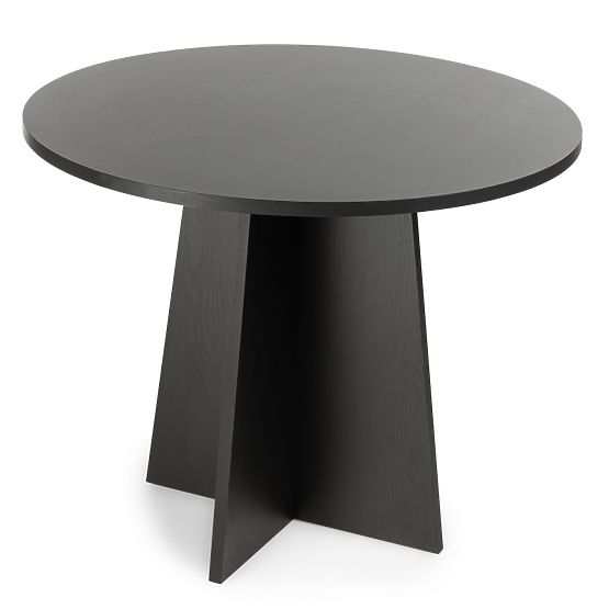 Okrúhly jedálenský stôl Merlo 100 cm, čierny