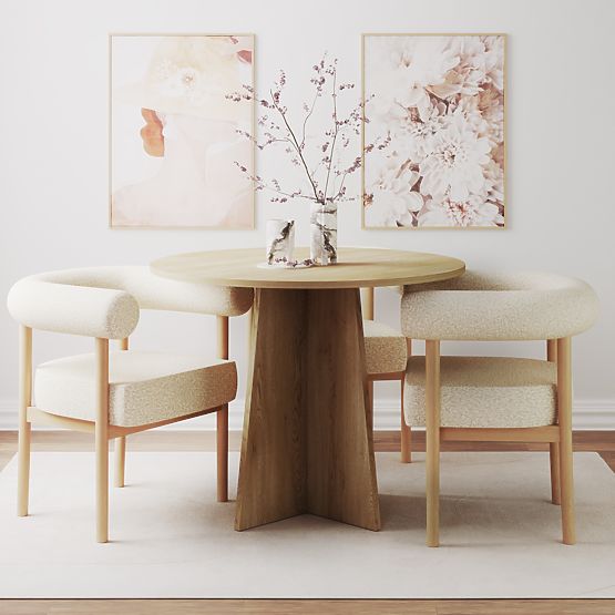 Okrúhly jedálenský stôl Merlo 100 cm, Dub Cremona Torro