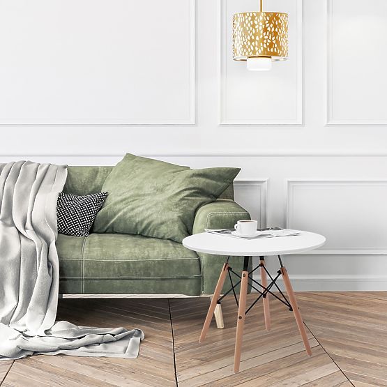 Okrúhly stôl PARIS DTW 60 cm biely