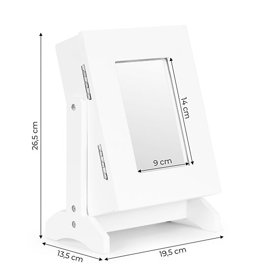 Organizér krabička šperkovnica na šperky so zrkadlom ModernHome