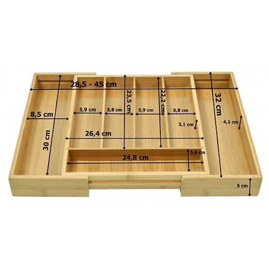 Organizér na príbory bambusová vložka Juan