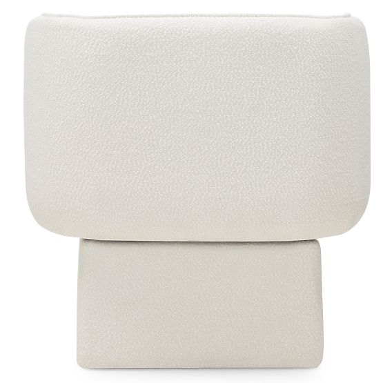 Otočná stolička One biela, boucle