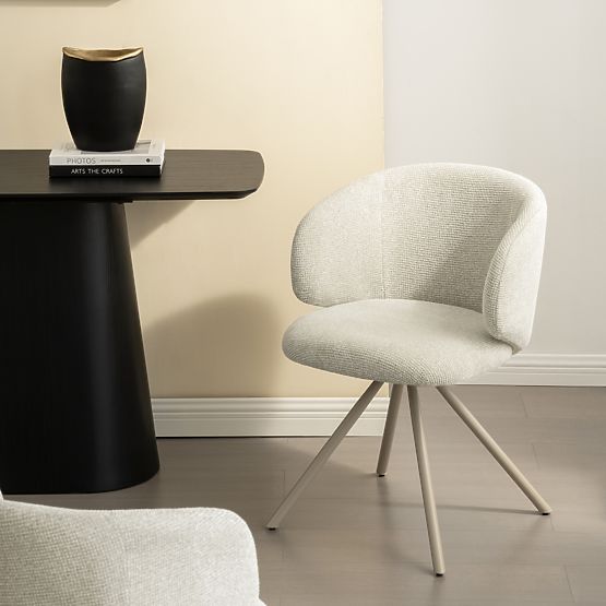 Otočná stolička Pearl béžová