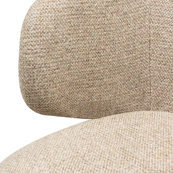 Otočná stolička Pearl mocha, čierne nohy