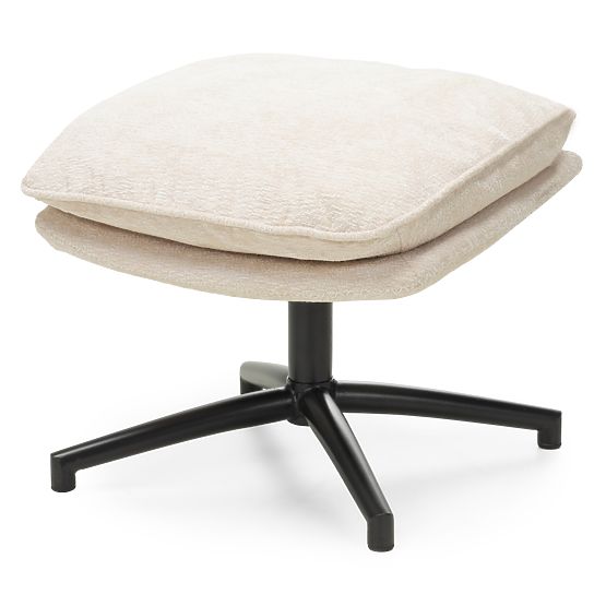 Otočná stolička s podnožkou Verano béžová