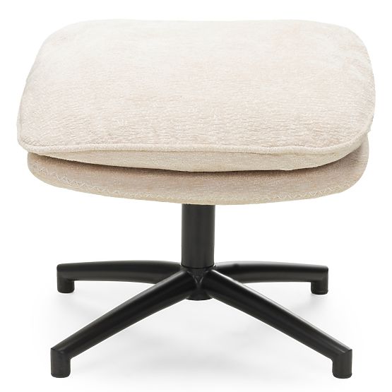 Otočná stolička s podnožkou Verano béžová