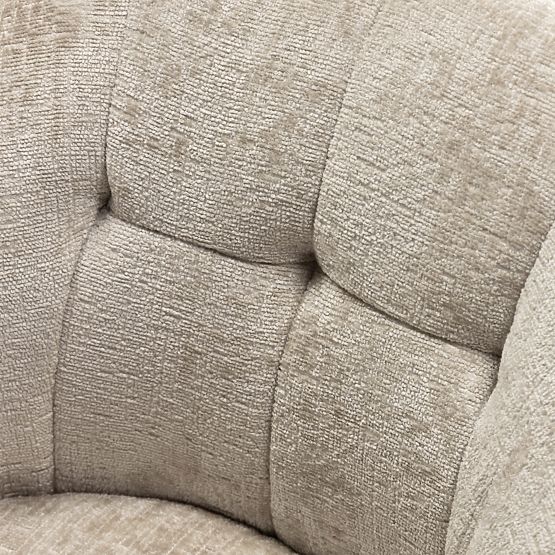 Otočná stolička Santos svetlo béžová/čierne nohy