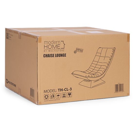 Otočné relaxačné kreslo s nastaviteľným lehátkom do obývacej izby béžové ModernHome