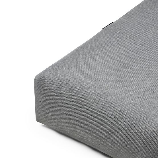 Otoman k záhradnému rohovému setu Vacuum s poťahom, sivá