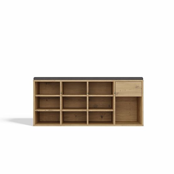 Otvorená botníková skrinka TALLIN DUB ARTISAN do predsiene