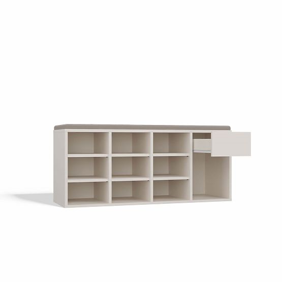 Otvorená Botníková Skrinka TALLIN KAŠMÍR BÉŽOVÁ Do Predsiene