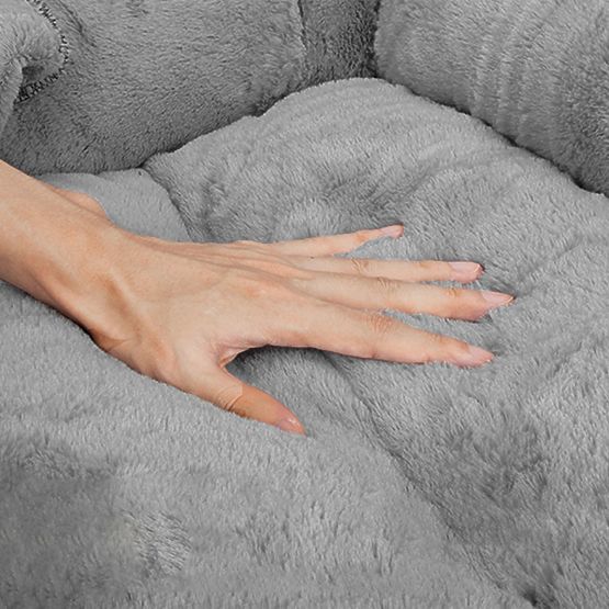 Pelech pre maznáčika s prikrývkou S - šedý