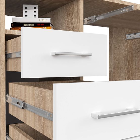 PÍSACÍ STÔL ANA PK DUB SONOMA / BIELY