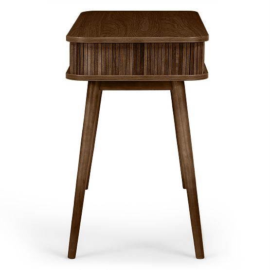 Písací stôl Clemente s lamelami, orech