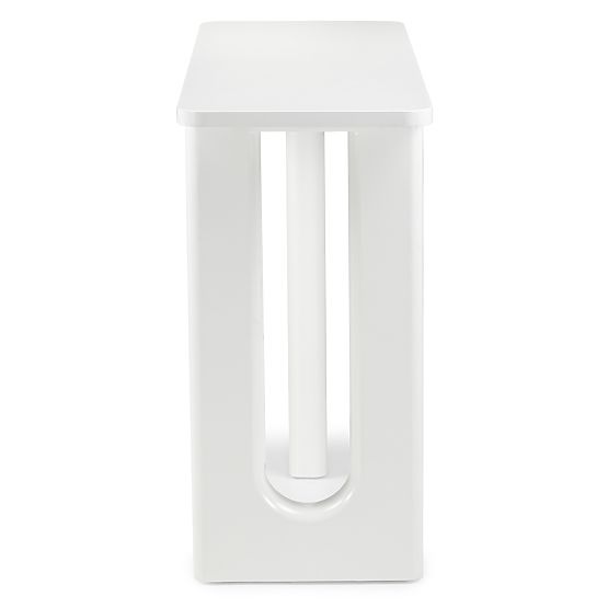 Písací stôl/konzola Lichi 120 cm, biela, oblúky