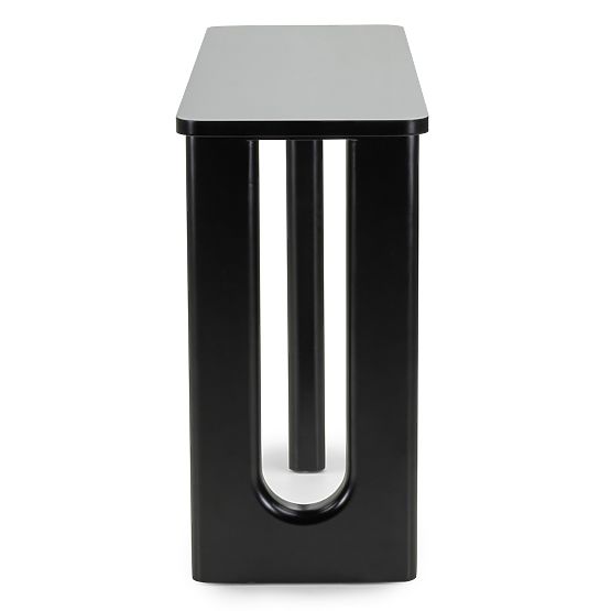 Písací stôl/konzola Lichi 120 cm, čierna, oblúky