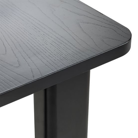 Písací stôl/konzola Lichi 120 cm, čierna, oblúky