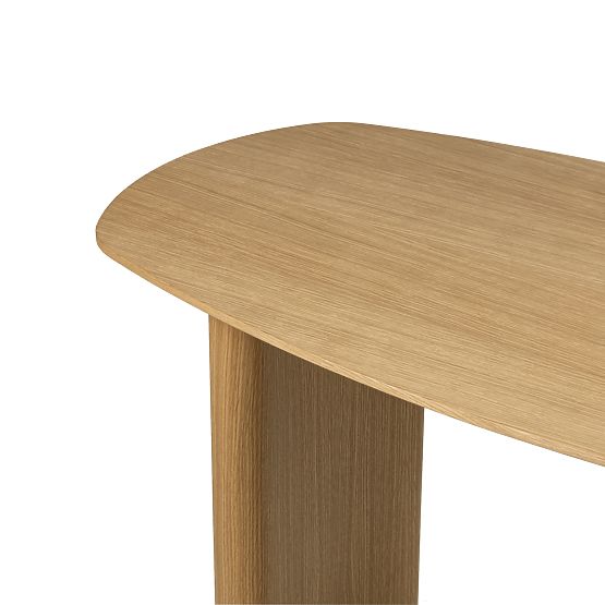 Písací stôl/konzola Oriento 120 cm, prírodná dubová dyha