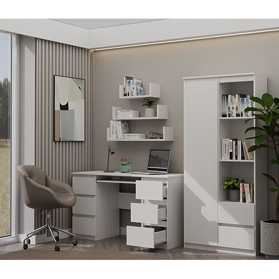 Písací stôl KUBA BIELY