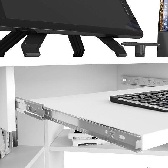 PÍSACÍ STÔL TED PK BIELY