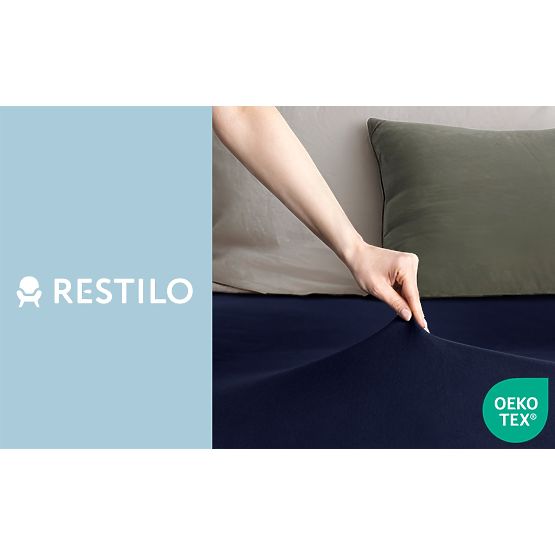 Plachta AMBER farba námornícka modrá klasický štýl materiál jersey 80-90x200 DecoKing