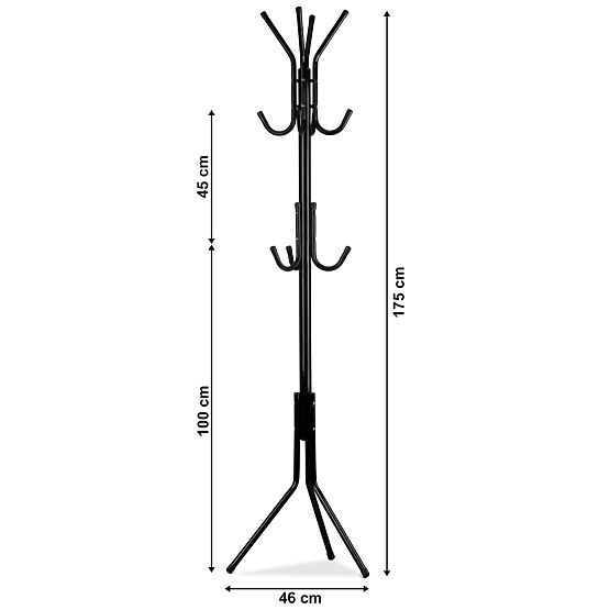 Podlahový stojanový vešiak na oblečenie, odevy, bundy