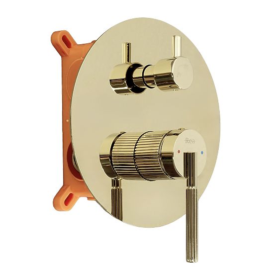 Podomietková sprchová sada Rea Argon Zlatá + BOX