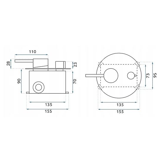 Podomietková sprchová sada Rea Argon Zlatý Kartáčovaný + BOX