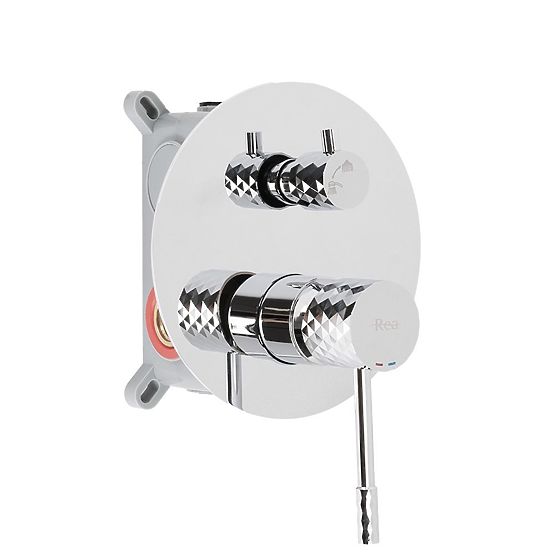 Podomietková sprchová sada Rea Lungo Diamond Chróm + BOX