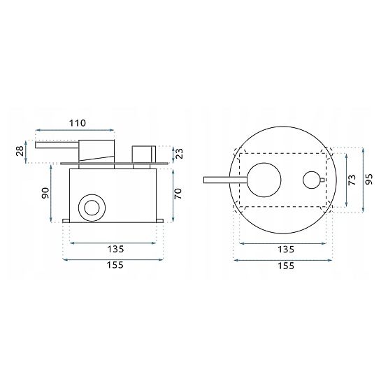 Podomietková sprchová sada Rea Lungo Grip Zlatý Kartáčovaný + BOX