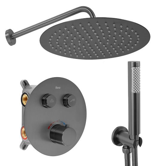 Podomietková sprchová sada s termostatom Rea Lungo Titan + BOX