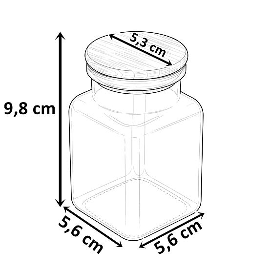 Poháre na korenie HIDALGO sada 12 kusov