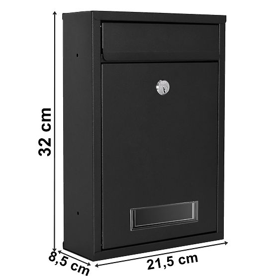 Poštová schránka na listy Gustav čierna