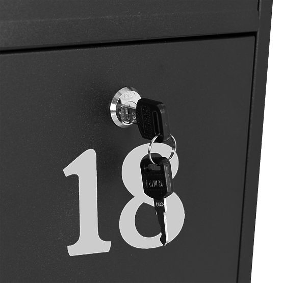 Poštová schránka na listy Gustav čierna s nápismi