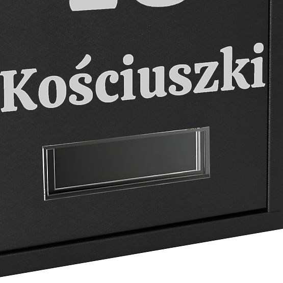Poštová schránka na listy Gustav čierna s nápismi