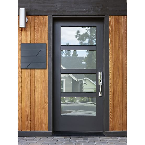 Poštová schránka na listy Tove s držiakom na noviny antracit