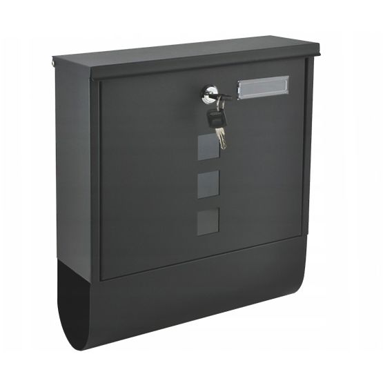 Poštová schránka s držiakom na noviny z pozinkovanej ocele