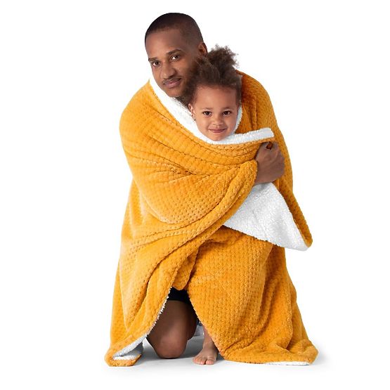 Prehoz SHLEEPY oranžový s žakárovým vzorom klasický štýl 170x210