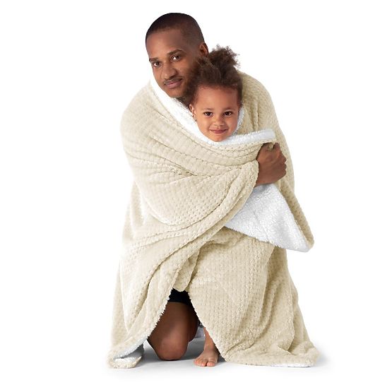 Prikrývka SHLEEPY farba béžová s žakárovým vzorom klasický štýl 220x240