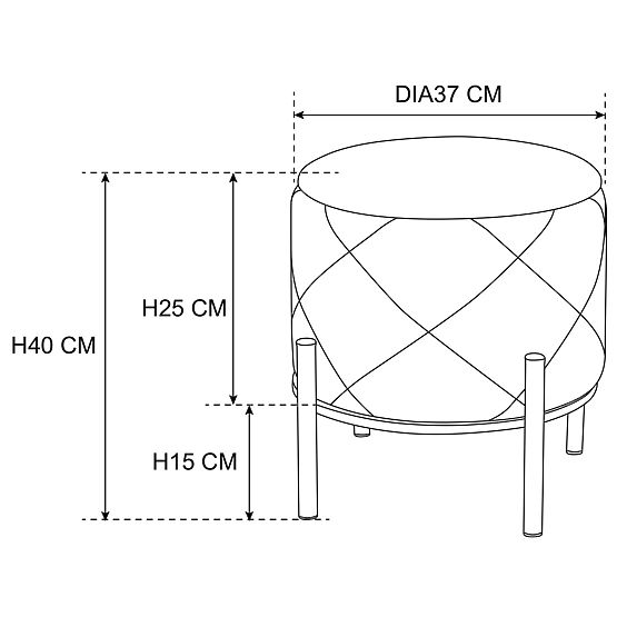 PUF SAVANA PUDROVÁ RUŽOVÁ
