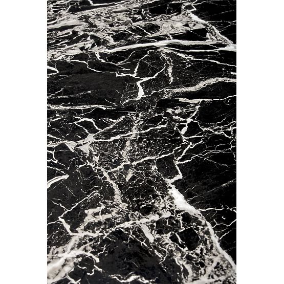 RAYMOND 2 stôl, doska - čierny mramor, nohy - zlaté (2p=1ks)